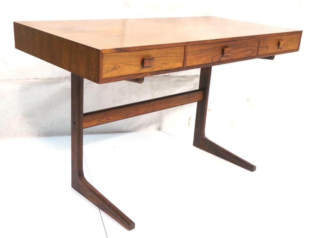 GEORG PETERSENS Danish Rosewood Cantilever Desk. (1 of 6)