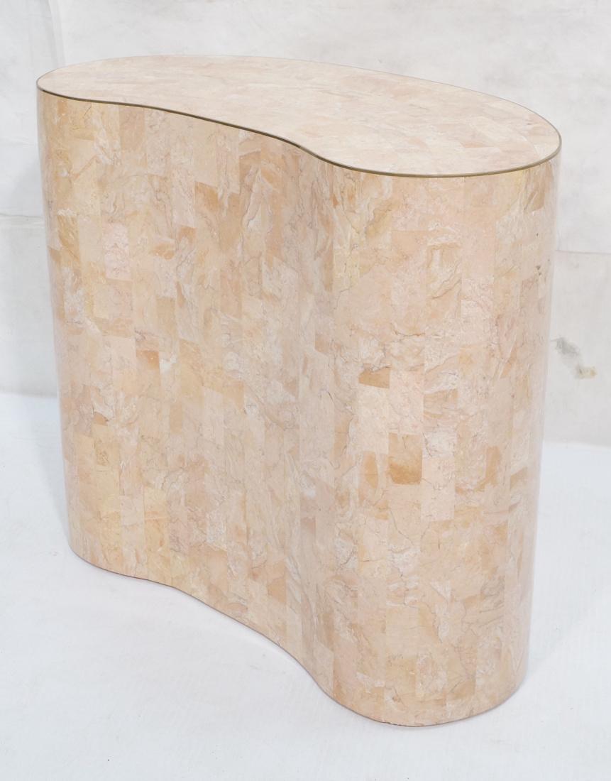 MAITLAND SMITH Pink Marble Kidney Shaped Table. P (1 of 6)