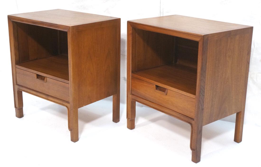 Pr JANUS AMERICAN MODERN Walnut Night Stands. Ban (1 of 7)