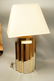 70s Modern Mirror and Gold Tone Table Lamp. Stepp - 5