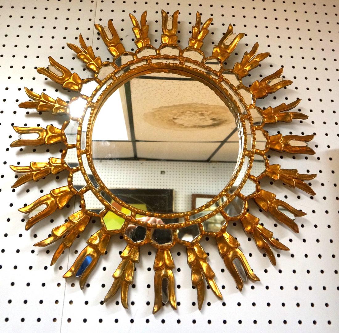 Contemporary Decorator Metallic Painted Sunburst (1 of 5)