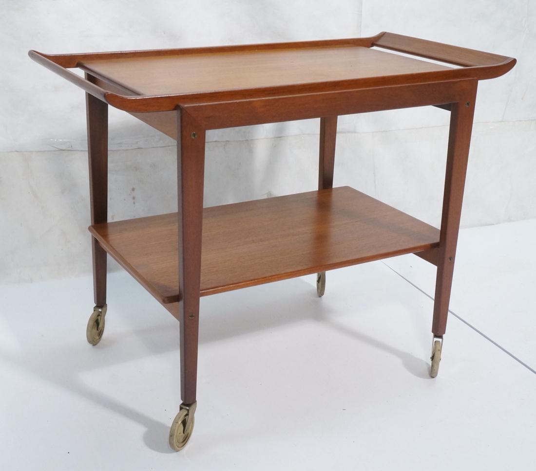 PETER HVIDT Danish Modern Rolling Tea Cart. Bar C (1 of 8)