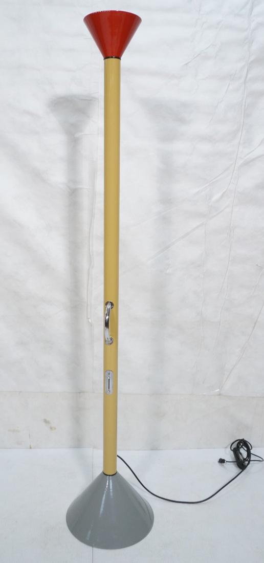 Memphis Enamel Paint Metal Floor Lamp. Gray (1 of 7)