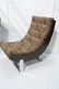Pair Italian Style Lounge Chairs. Chrome Frame Mo - 2