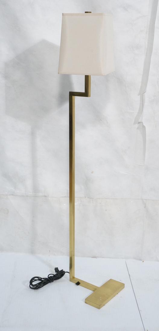 Modern Brass Square Tube form Floor Lamp 'T' Base (1 of 7)