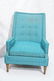 Pr Tall Back Mid Century Lounge Chairs. Tall angl - 2