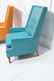 Pr Tall Back Mid Century Lounge Chairs. Tall angl - 3