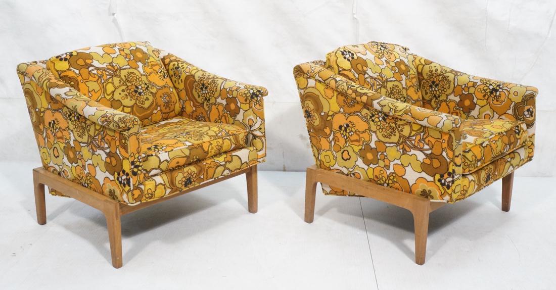 Pr Mid Century Lounge Chairs. Risom Style.  Expos (1 of 7)