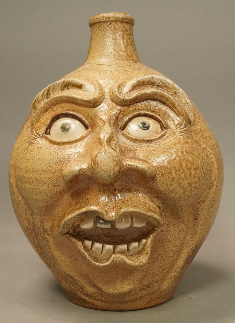 KOVACK 2004 CSK Pottery Face Jug. Large size hand