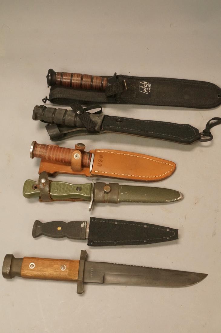 Lot 6 Knives Daggers. Some sheaths. Military. Mak (1 of 8)