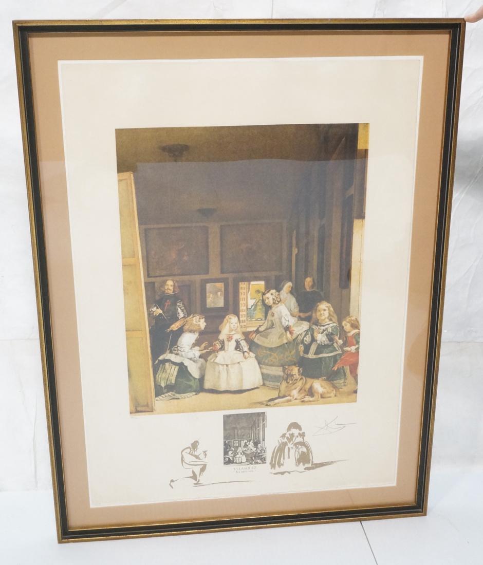 SALVADOR DALI Signed Print "Velasquez-Les Menines (1 of 10)