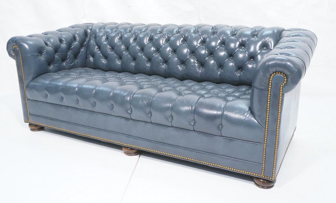 Hancock and Moore Leather Chesterfield Sofa Couch
