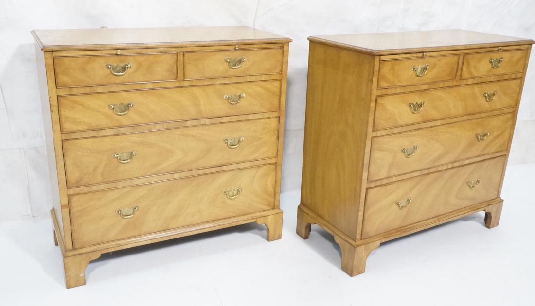 Pr JOHAN TAPP Blond Mahogany Chest. Bracket feet. (1 of 10)
