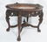 Vintage Heavily Carved Oval Side Table. Oval flor