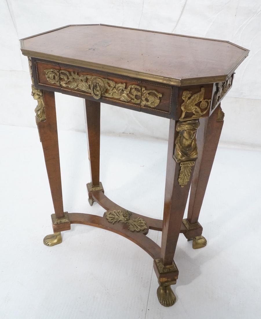 Decorative Metal Mounted Side Table. Egyptian rev (1 of 8)