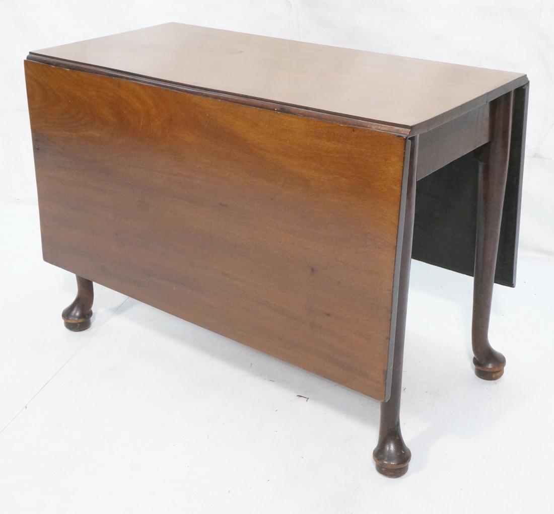 Antique Queen Anne Drop Side Dining Table. 19.75" (1 of 8)