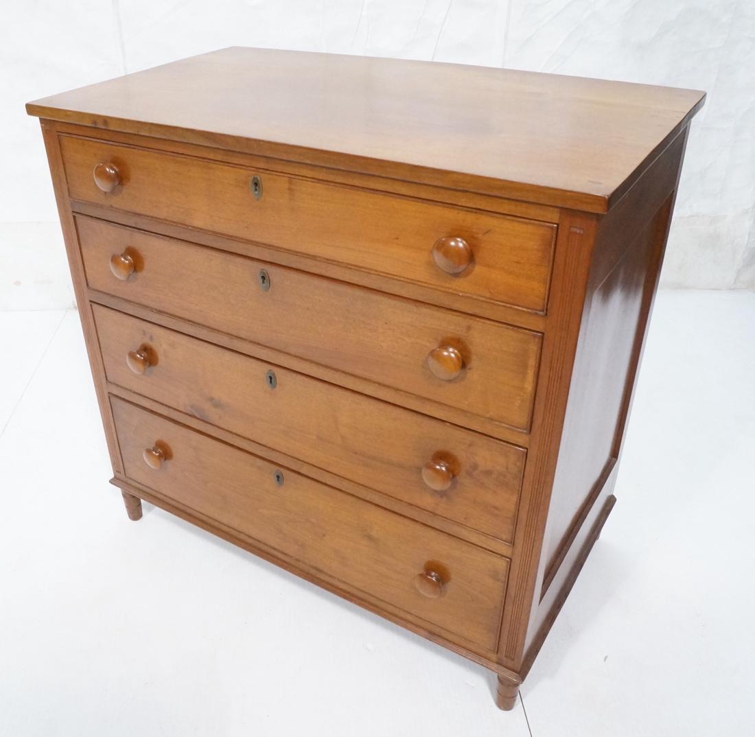 Antique 4 Drawer Dresser Chest. Round wood pulls. (1 of 8)
