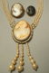 3pc Vintage Carved Cameo Jewelry Lot. 1) Carved p