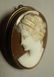 3pc Vintage Carved Cameo Jewelry Lot. 1) Carved p - 3