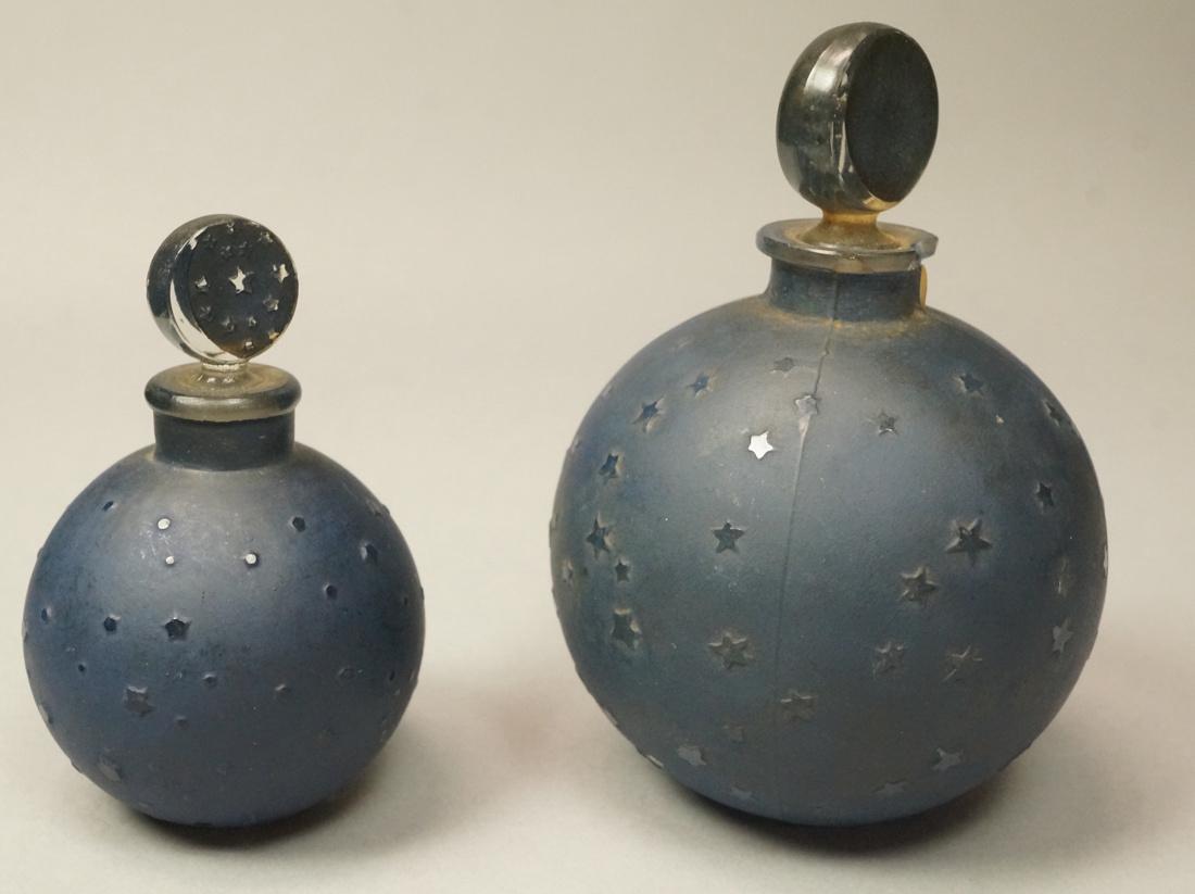 2 LALIQUE Crystal Sans la Nuit Perfume Bottles. B (1 of 4)