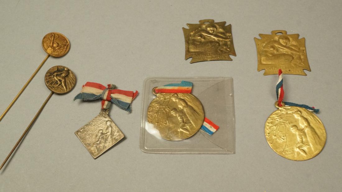 7pc LALIQUE Designed Medals Stick Pins. 2 Orpheli (1 of 4)