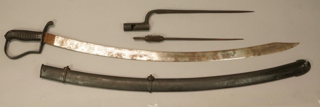 3pc Antique Edged Weaponry. HHP N. Starr Saber. 2 (1 of 7)