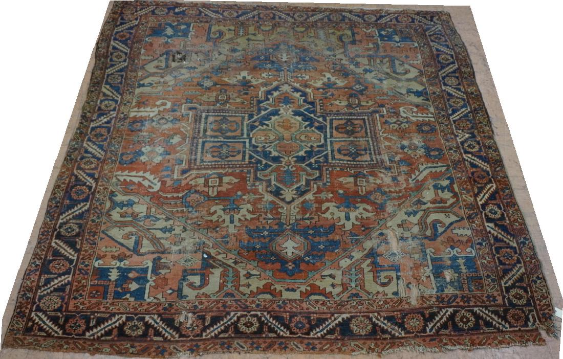 8'5 x 9'4 Heriz Style Handmade Oriental Carpet Ru (1 of 10)