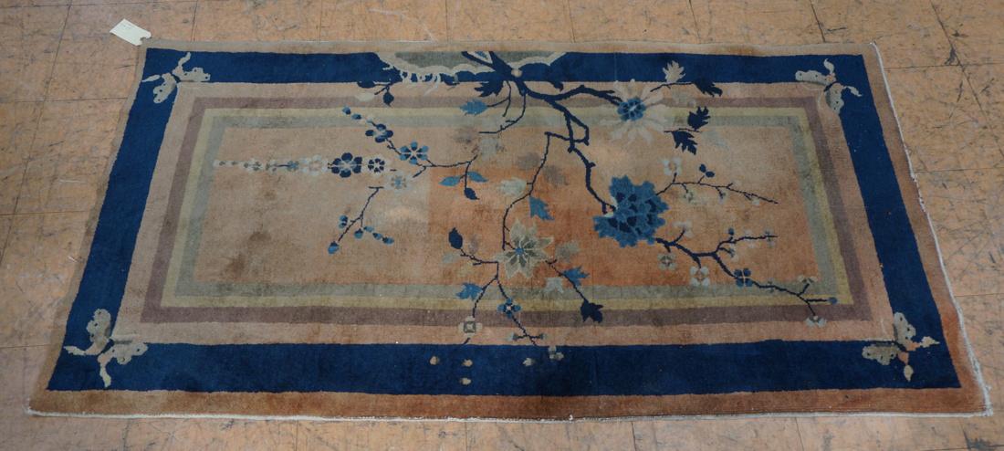 Small Handmade Chinese Deco Carpet Rug. (1 of 10)