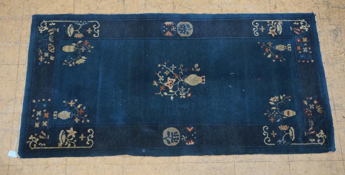 5'2 x 4 Chinese deco Handmade Oriental Carpet Rug (1 of 10)