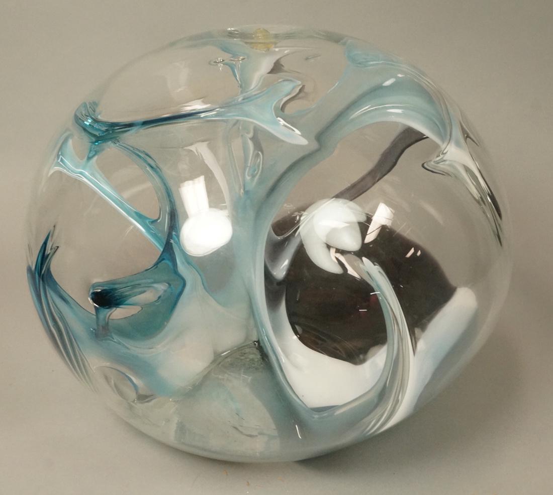 Large 14.5" PETER BRAMHALL Art Glass Sculpture. G (1 of 7)