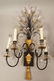 Pr Decorator Black & Gilt Metal Wall Sconces. 4 a - 2
