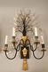 Pr Decorator Black & Gilt Metal Wall Sconces. 4 a - 3