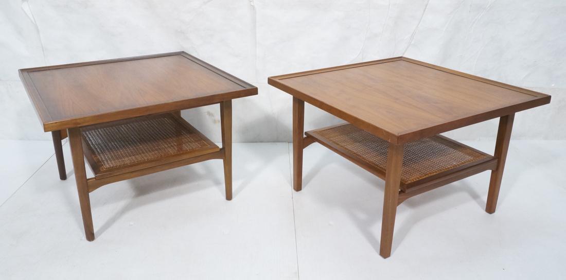 Pr Drexel American Modern Walnut Side Tables. Squ (1 of 10)