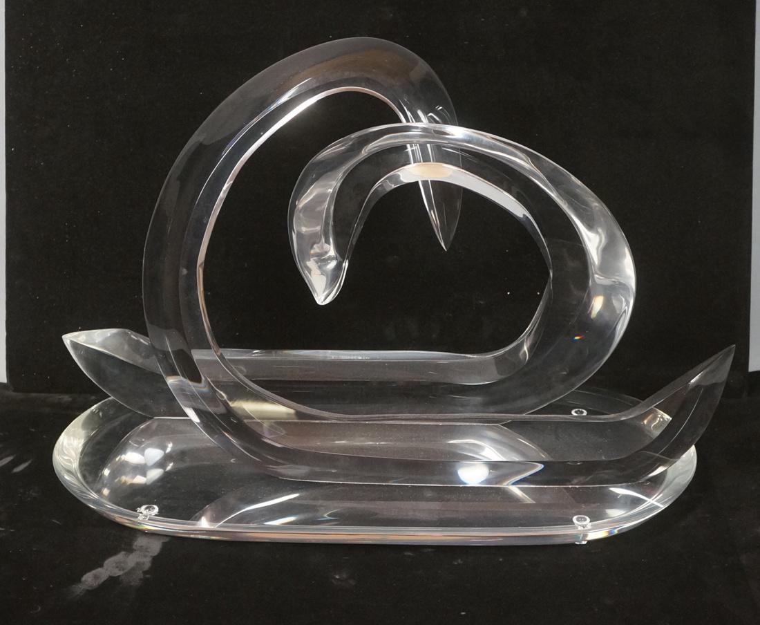 VAN TEAL Modernist Lucite Table Sculpture. Signed (1 of 7)