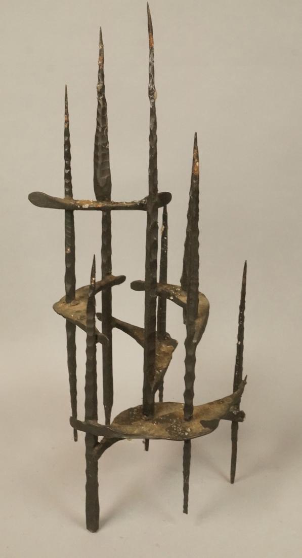 DAVID PALUMBO Attrib. Wrought Iron Table Sculptur (1 of 6)