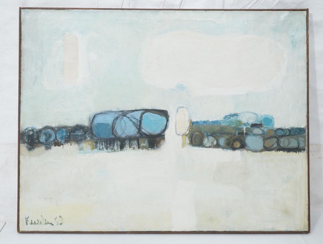 JIMMY LUEDERS Modernist Landscape Abstract Painti (1 of 8)