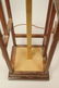 Pr Square Column Form Walnut Brass Table Lamps. W - 4