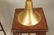 Pr Square Column Form Walnut Brass Table Lamps. W - 5