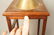 Pr Square Column Form Walnut Brass Table Lamps. W - 8