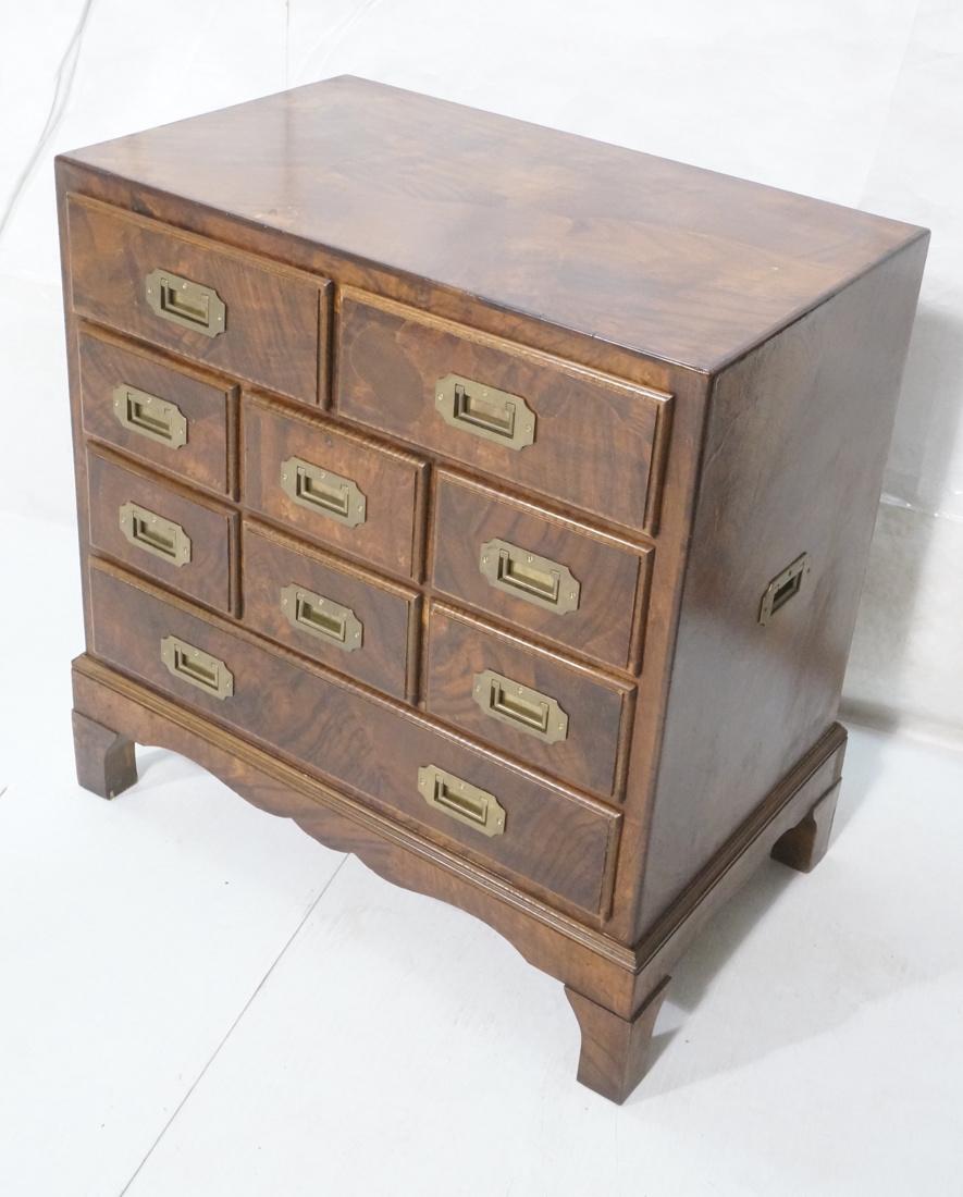Olive Wood Modernist Small Chest Night Stand.  It (1 of 9)