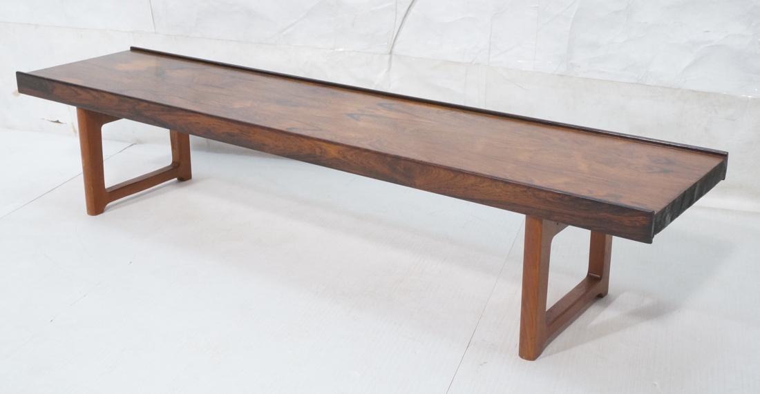 BRUKSBO Mid Century Modern Rosewood Bench Table. (1 of 10)