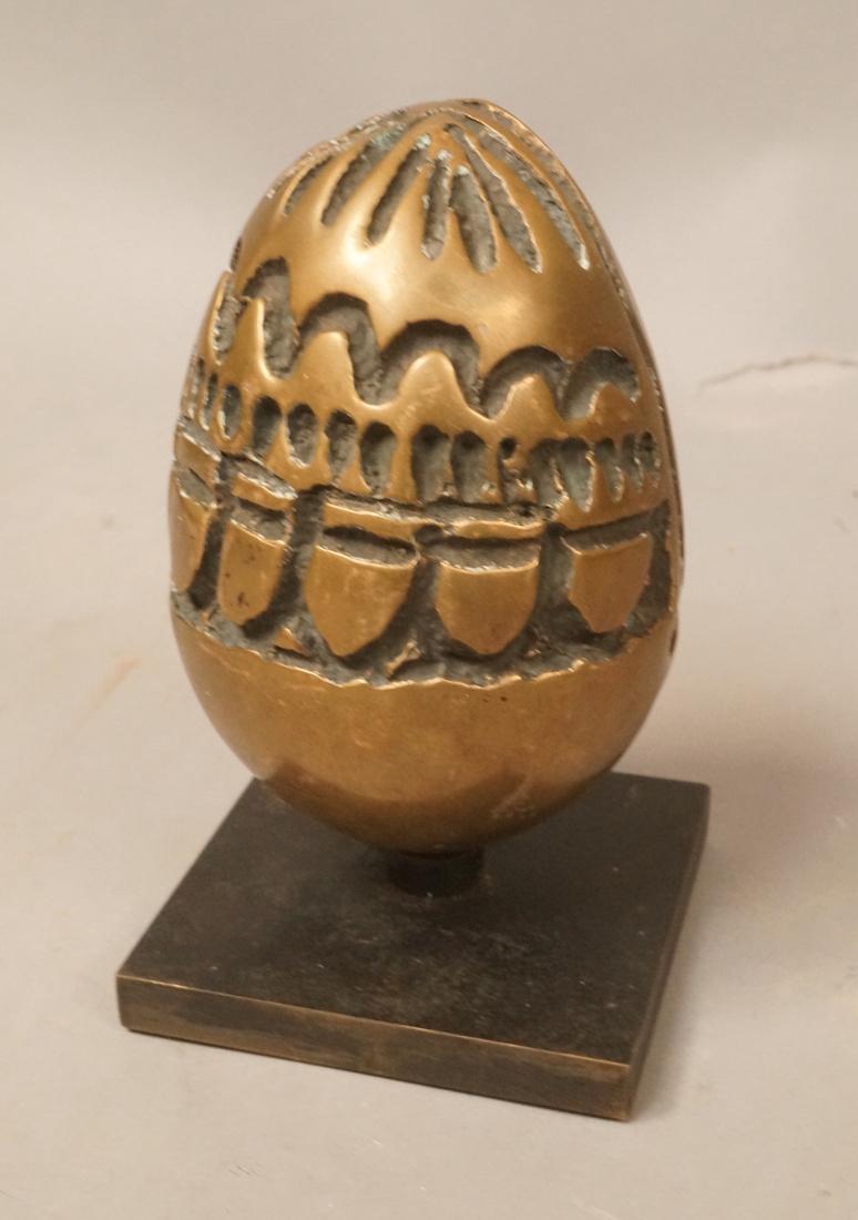 GIANMARIA POTENZA Bronze sculptural Egg. Sits in (1 of 6)