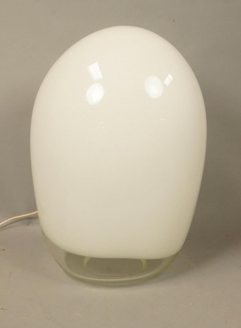 VISTOSI Heavy Glass Italian Table Lamp. Clear gla (1 of 6)