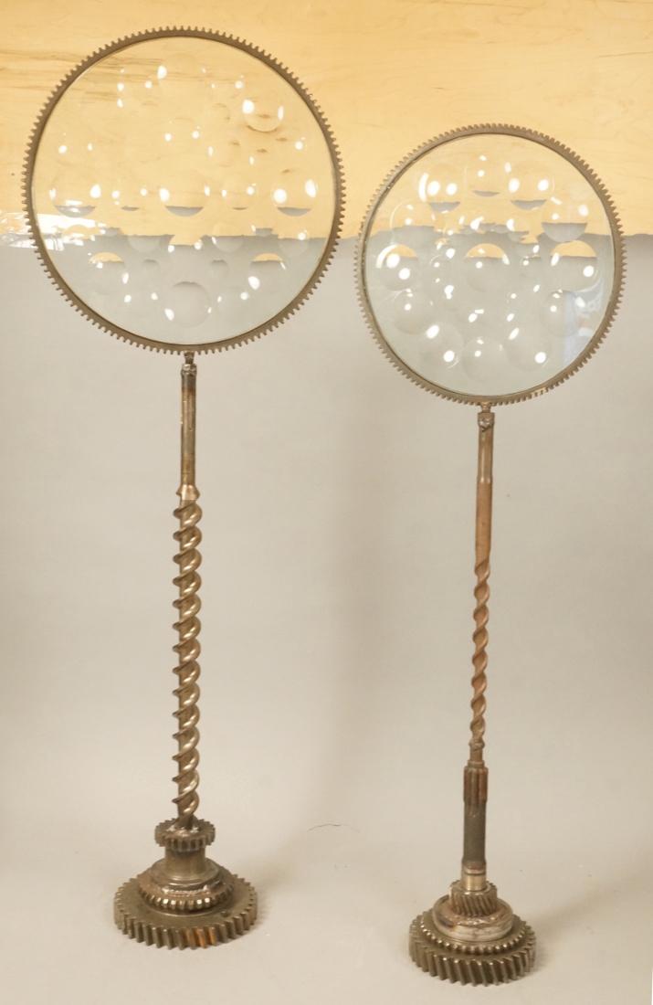 2 Industrial Glass Magiscope Table Floor Sculptur (1 of 7)