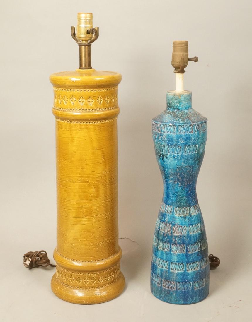 2pc BITOSSI RAYMOR Ceramic Table Lamps Corseted P (1 of 9)