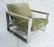 MILO BAUGHMAN Style Chrome Steel Lounge Chair. Gr