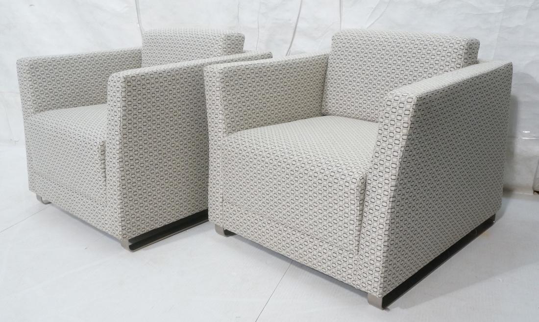 Pr BERNHARDT Contemporary Lounge Chairs. Cube for (1 of 8)