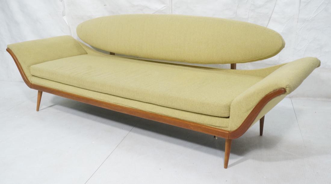 Modernist Decorator Gondola Sofa Couch. (1 of 9)