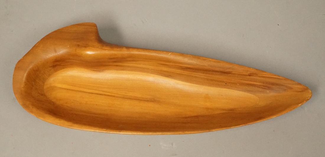 RUSSEL WRIGHT Oceania Carved Wood Bowl. Organic p (1 of 5)