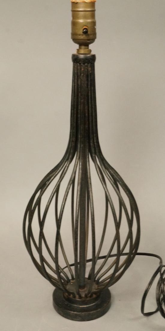 Black Metal Rod Bottle Form Table Lamp. Modern ca (1 of 5)